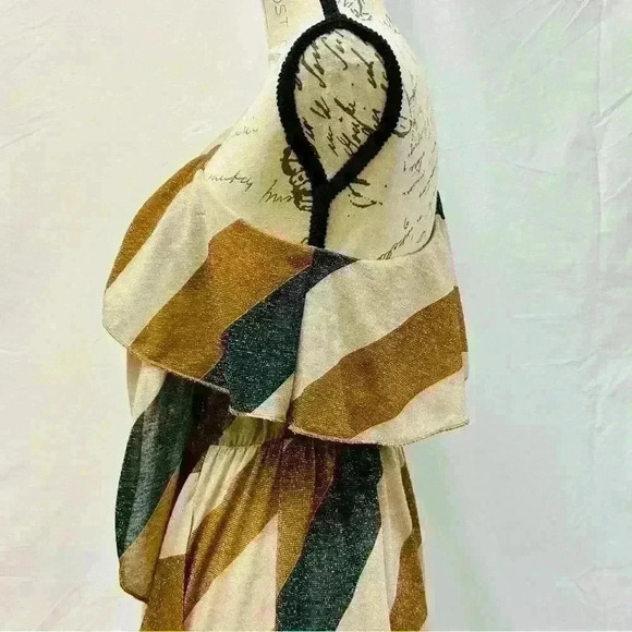 Lumina shimmering off the shoulder midi dress for women size 6 - Picture 11 of 13